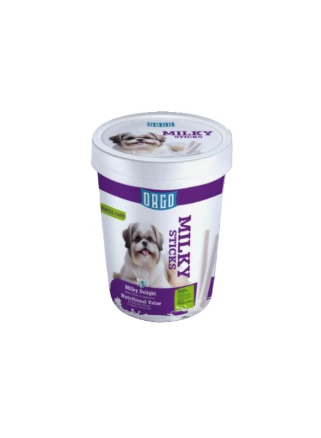 اورغو أورجو مكافآت العناية بالأسنان للكلاب بنكهة أعواد الحليب 400 جم - Image 1